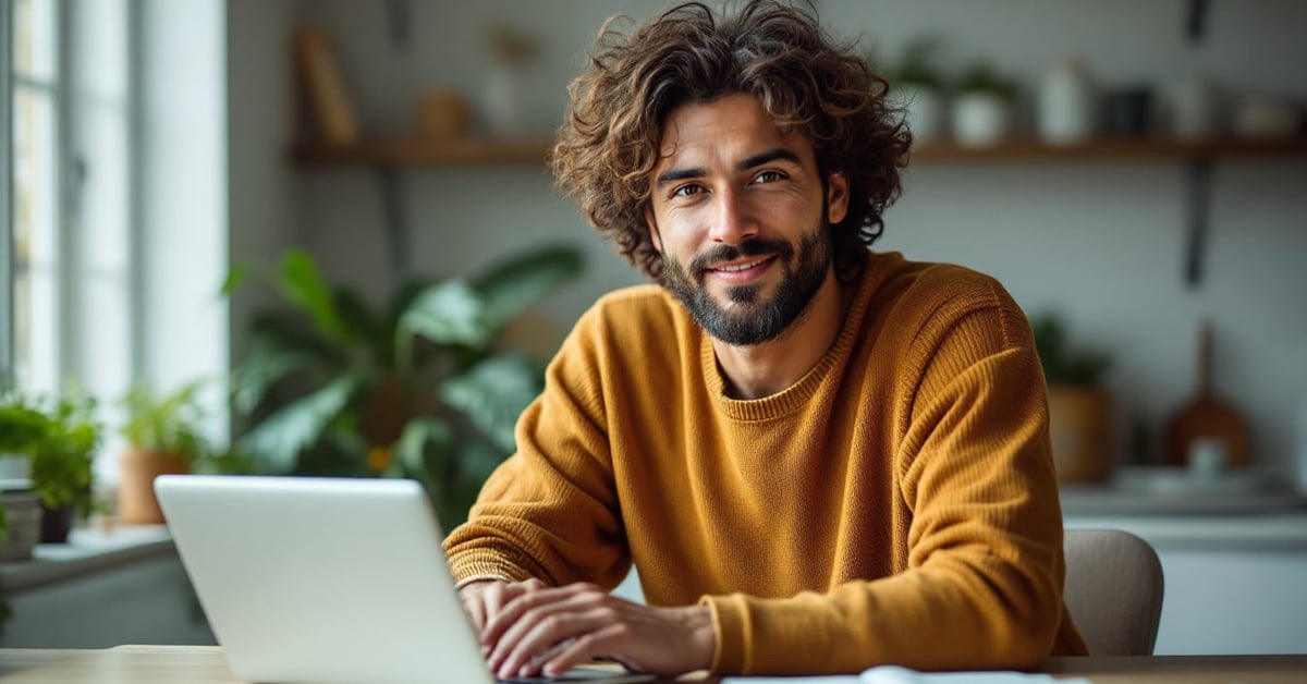 Entrepreneur organisant documents et ordinateur portable pour créer une entreprise dans un bureau moderne