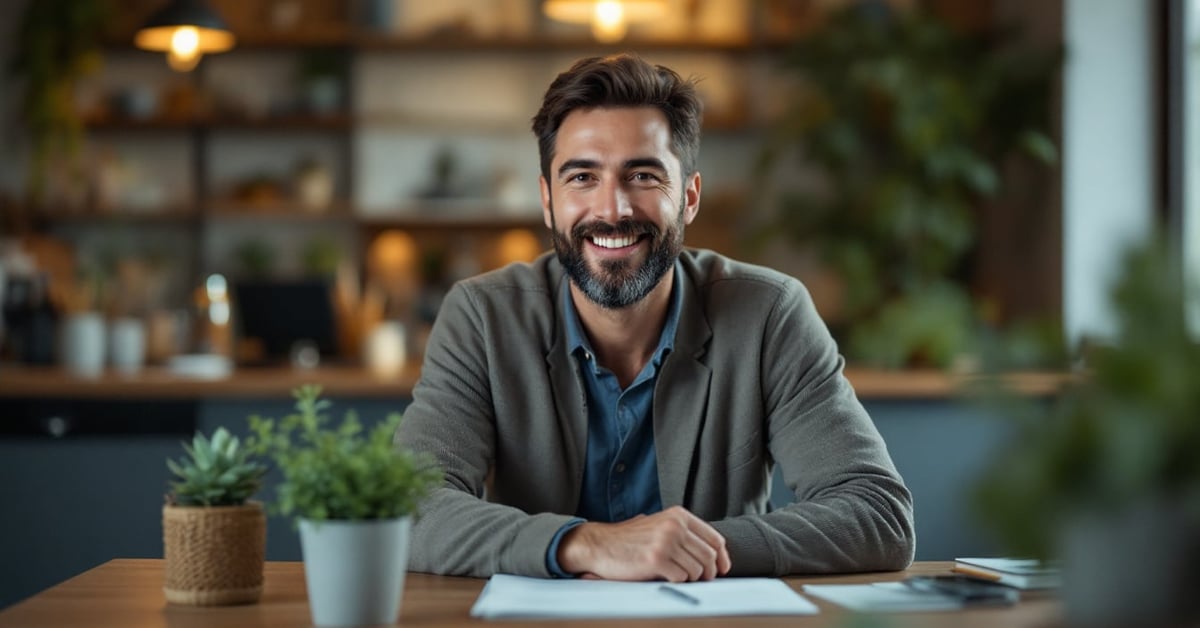 Personne travaillant sur ordinateur portable avec documents administratifs pour créer sa micro-entreprise