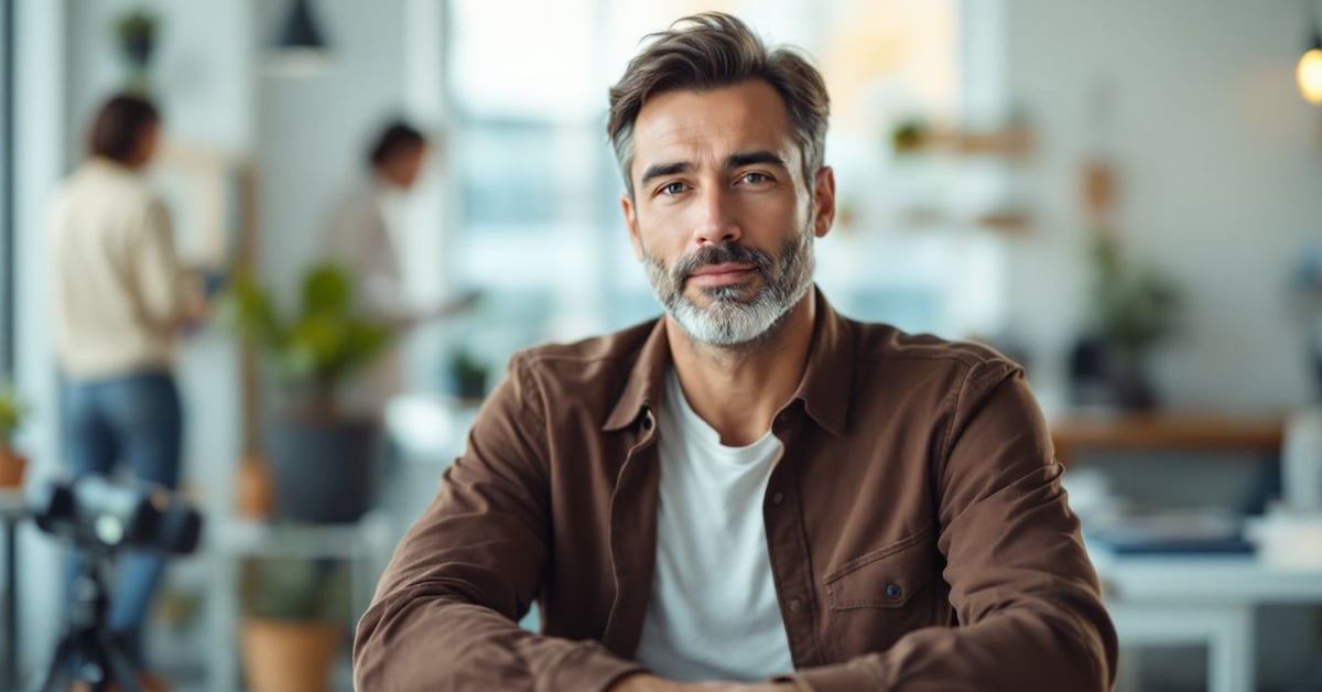 Entrepreneur indépendant travaillant à son bureau, symbolisant le choix entre EI et auto-entrepreneur