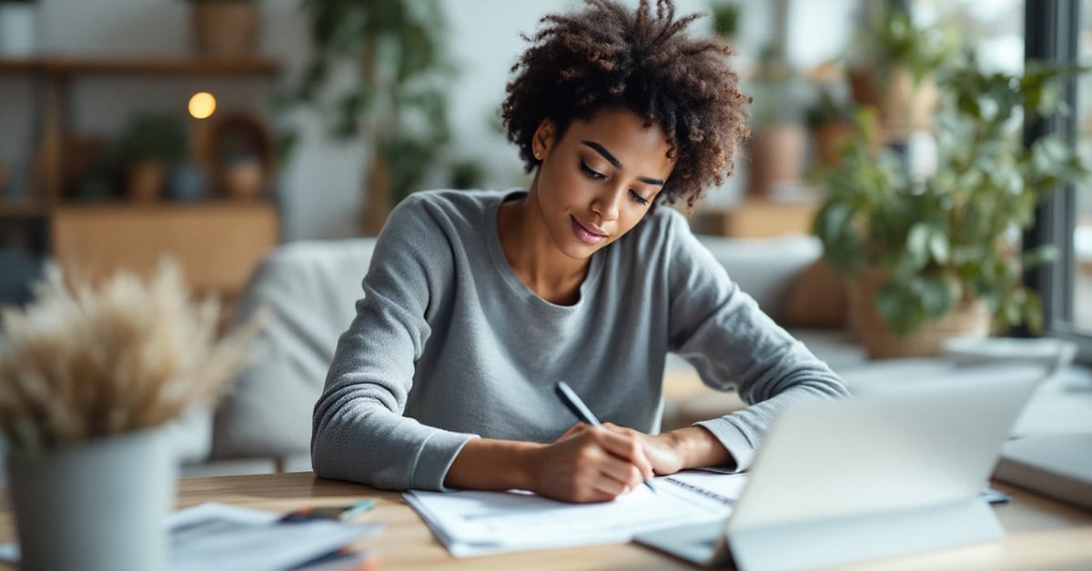 Business plan planner ouvert sur un bureau moderne avec stylo et documents de planification d'entreprise