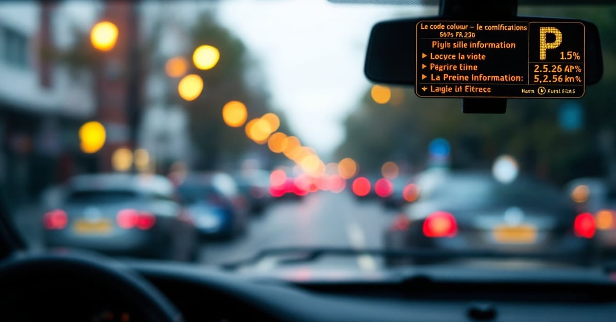 Tableau de bord voiture avec voyants lumineux colorés allumés – signification des symboles