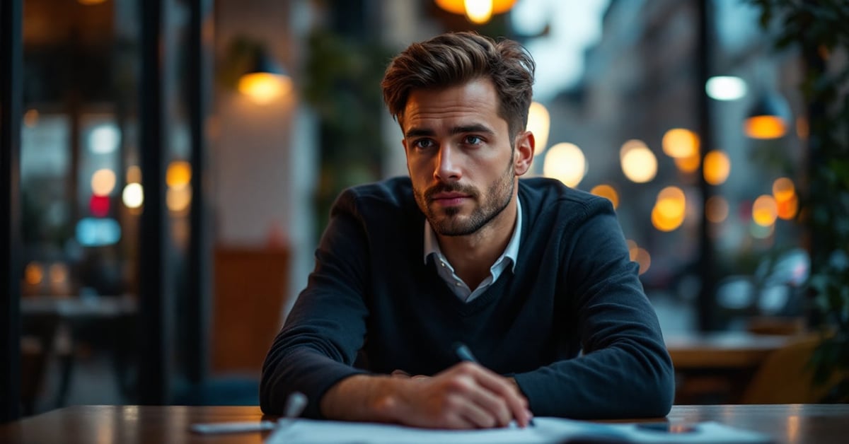 Entrepreneur individuel à son bureau, travaillant sur la gestion de son entreprise en solo